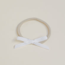 Load image into Gallery viewer, White Velvet Bow